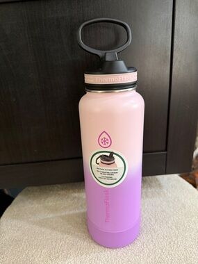 40oz ThermoFlask Pink to Purple Insulated Water Bottle with Straw